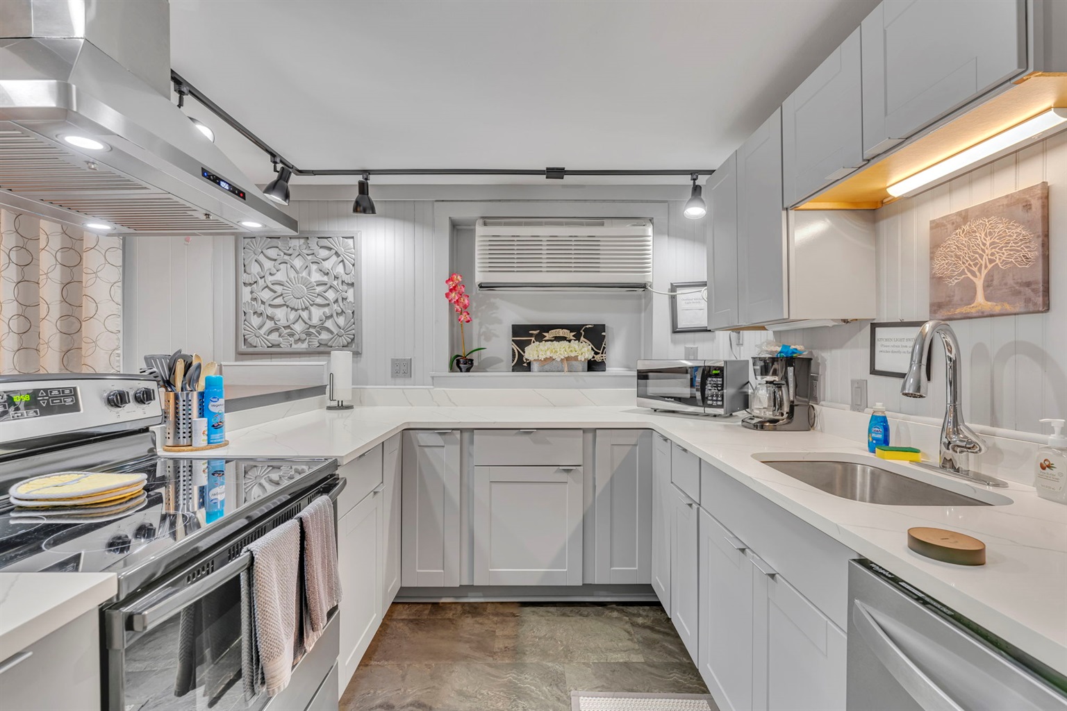 Creamery Apt 2 kitchen, all new in 2023!