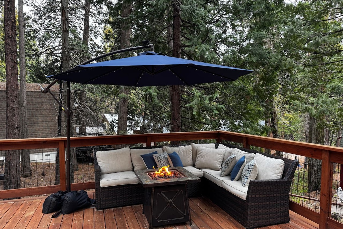 Rain or shine, sunny or shady, this space is a great one to hang out. 