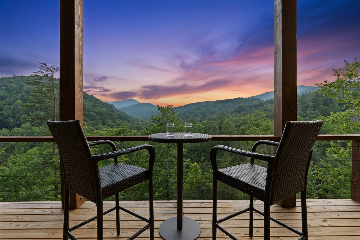 Seats made for stillness and stargazing.