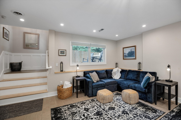 TV viewing with pull-out couch