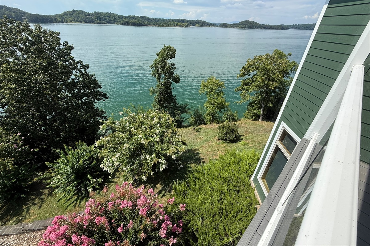 Another view of water from the covered Deck for Bedroom 3