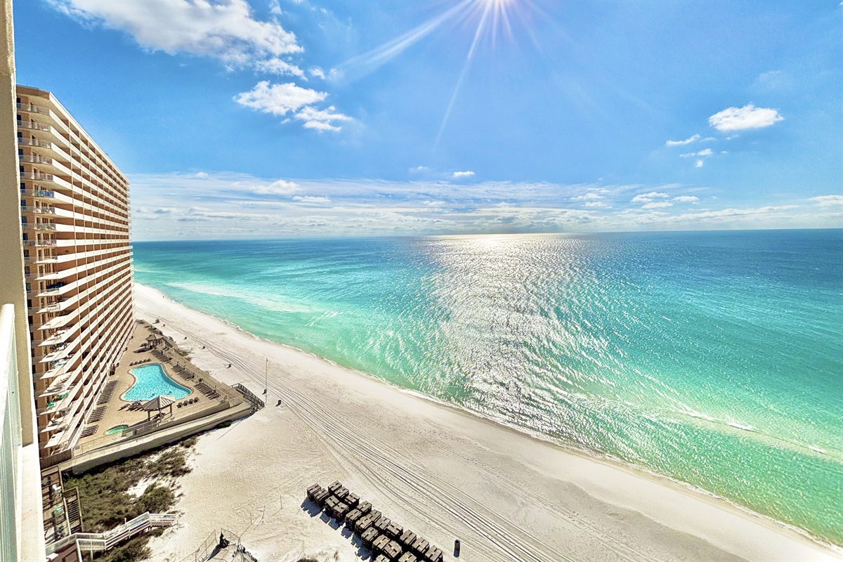 View of the Gulf from the balcony!