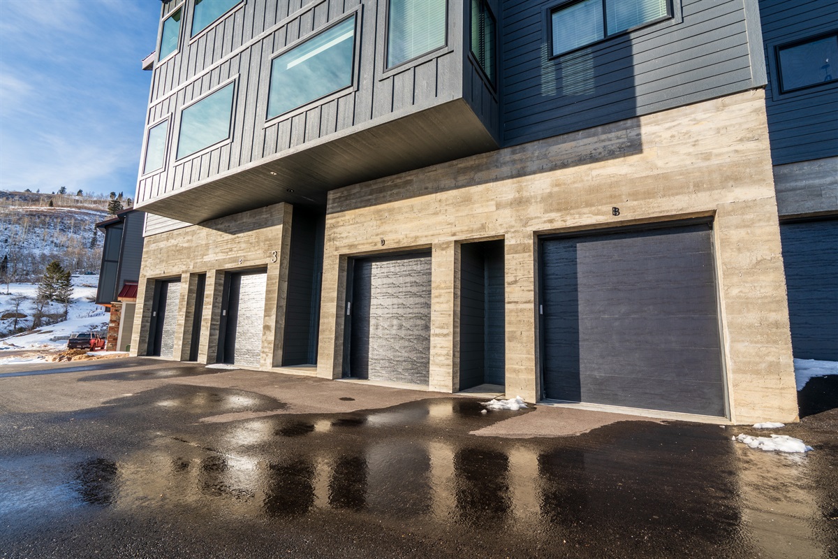 Convenient parking with easy winter access.