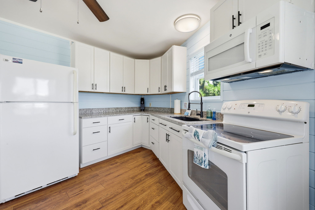 Plenty of counter space for meal prep and snacks!