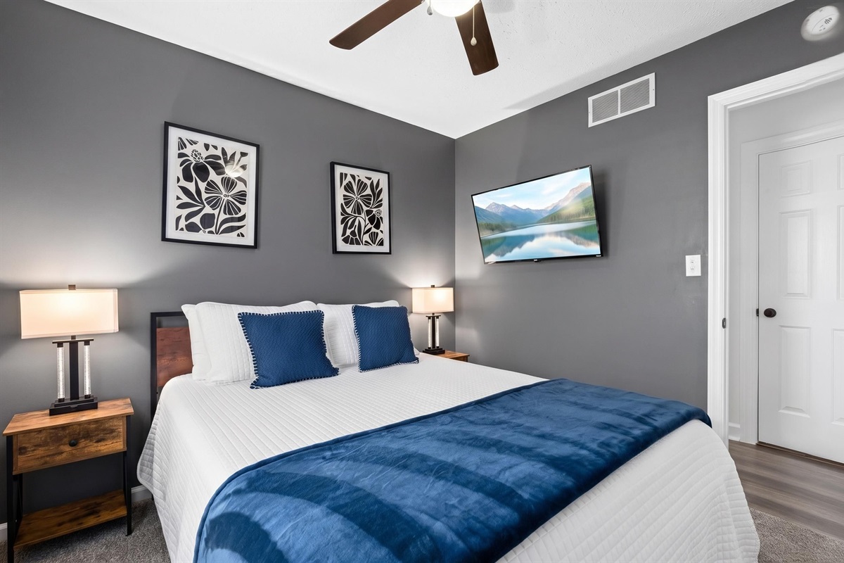 43" Roku TV in bedroom