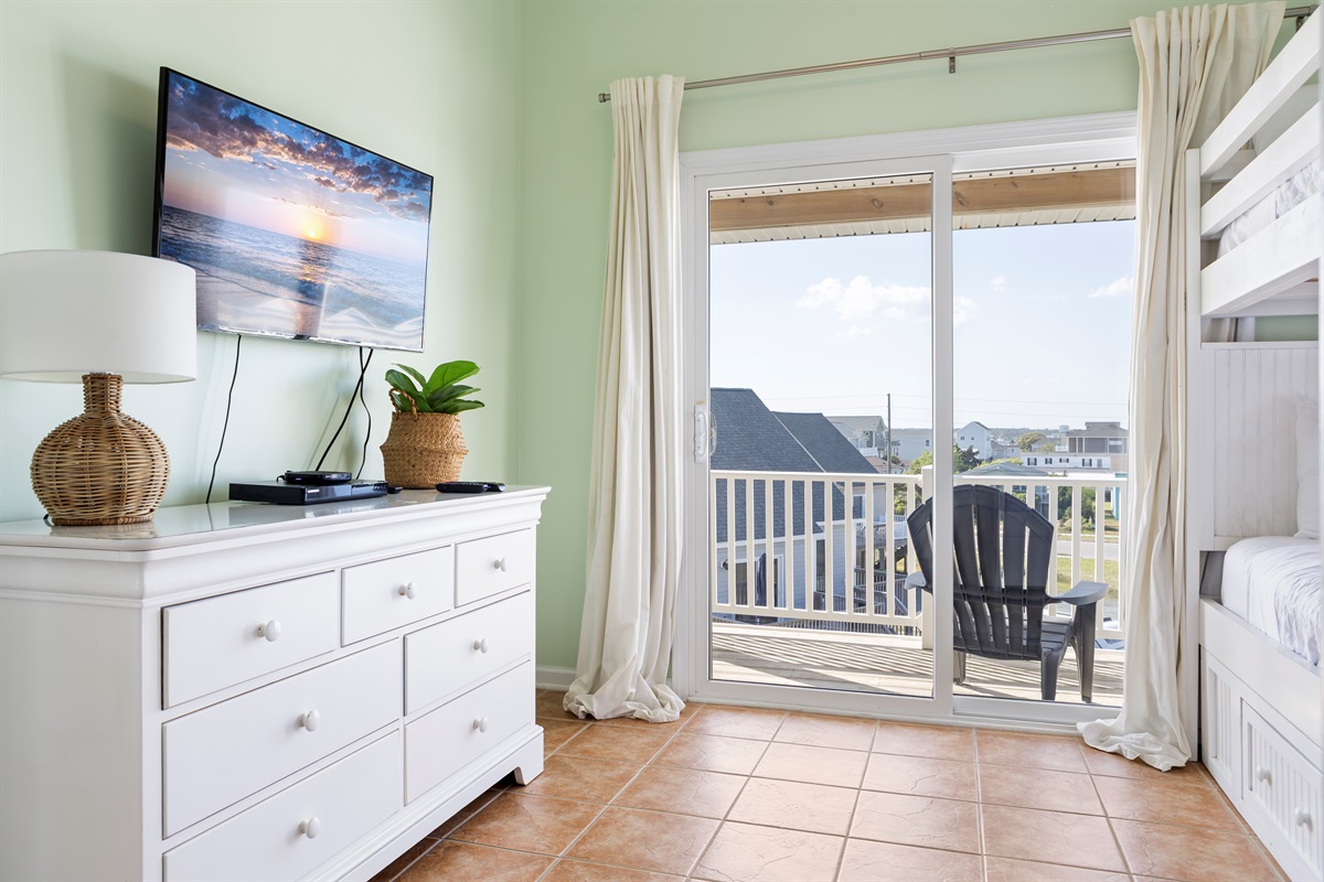 Balcony access shared with Bedrooms 2&3