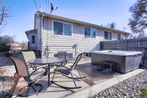 Backyard serenity at its finest! Immerse yourself in relaxation with a soothing hot tub and unwind in style with our cozy patio set. Your private oasis awaits. 🌿🛁🌅 #BackyardEscape #RelaxationHaven