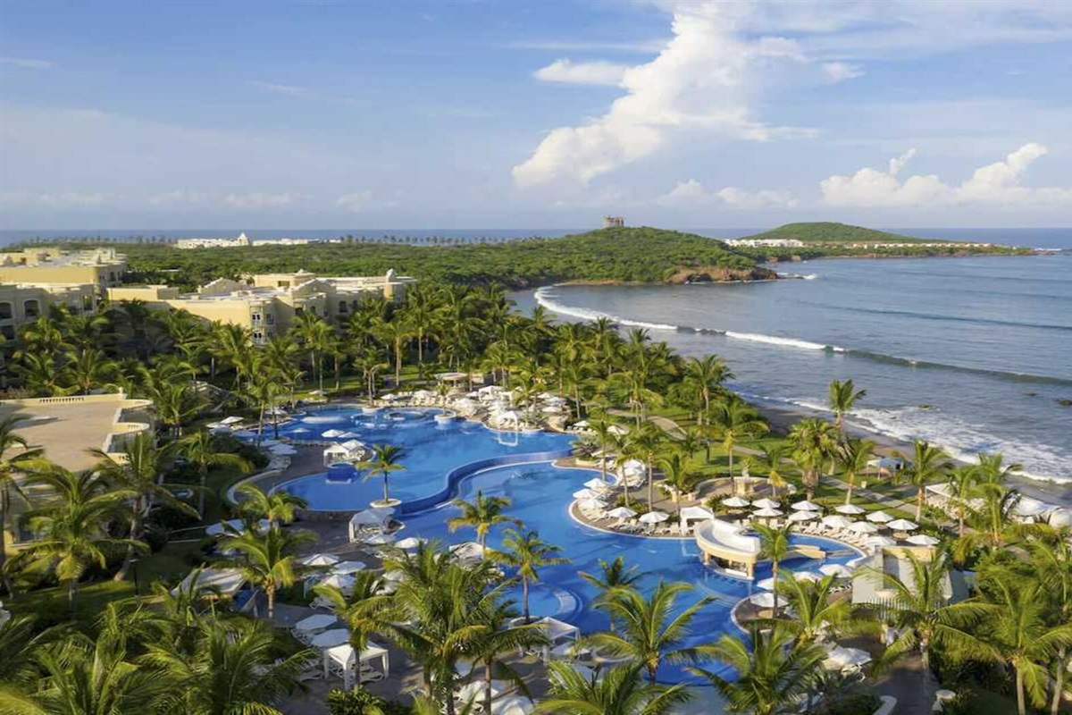 Pool and Beach at Pueblo Bonito Emerald Bay, Vacation Travel Exclusives