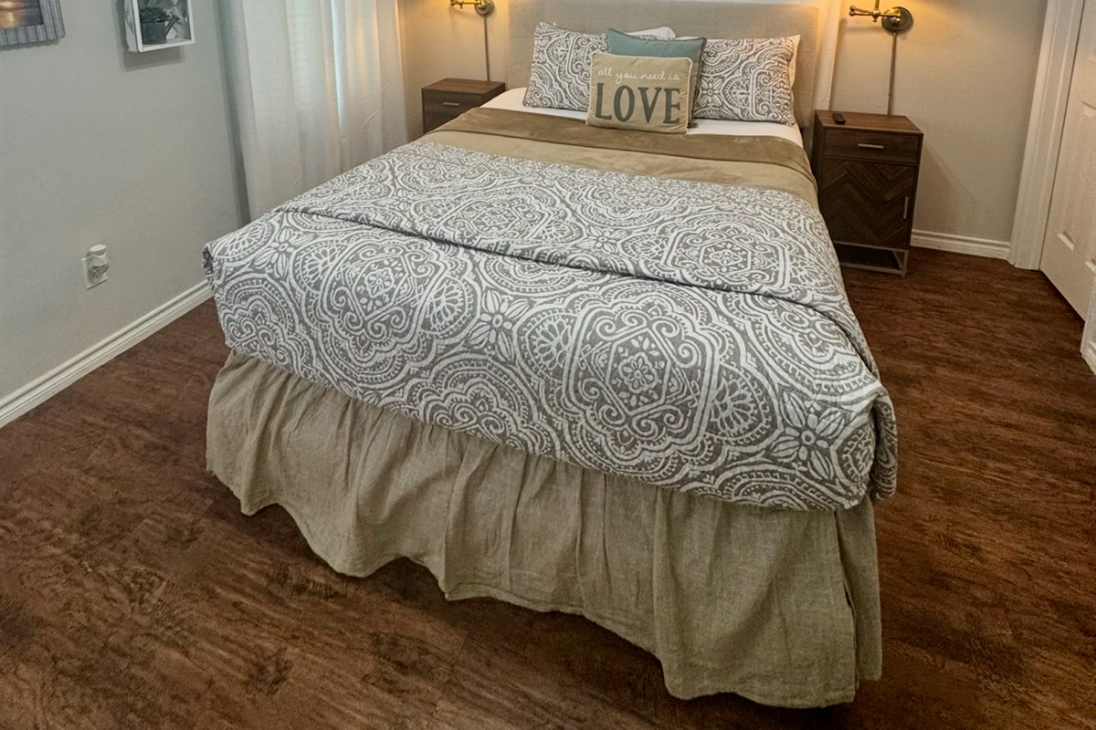 Bedroom on main floor with private restroom