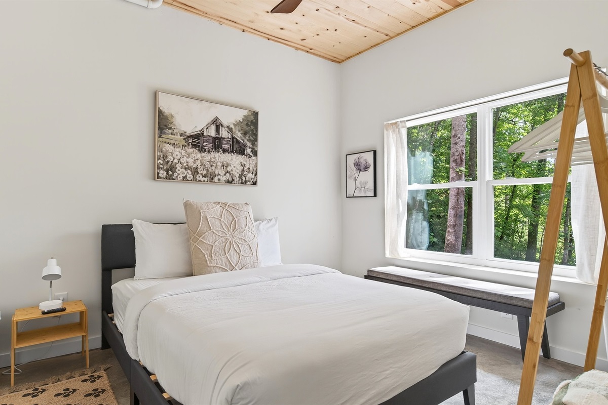 Bedroom number 3 is located on the lower level