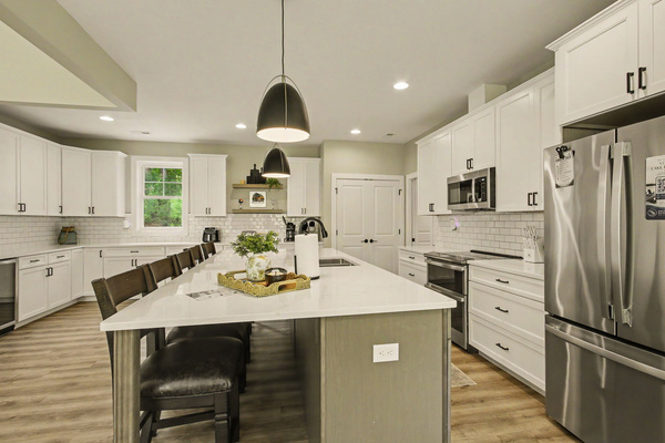 Kitchen island and preparation area