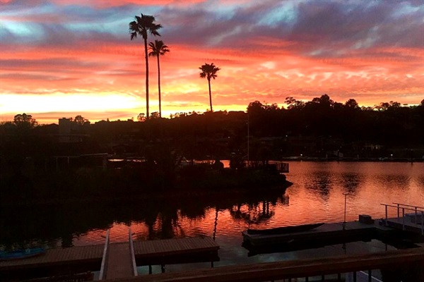 Sunset view from Deck