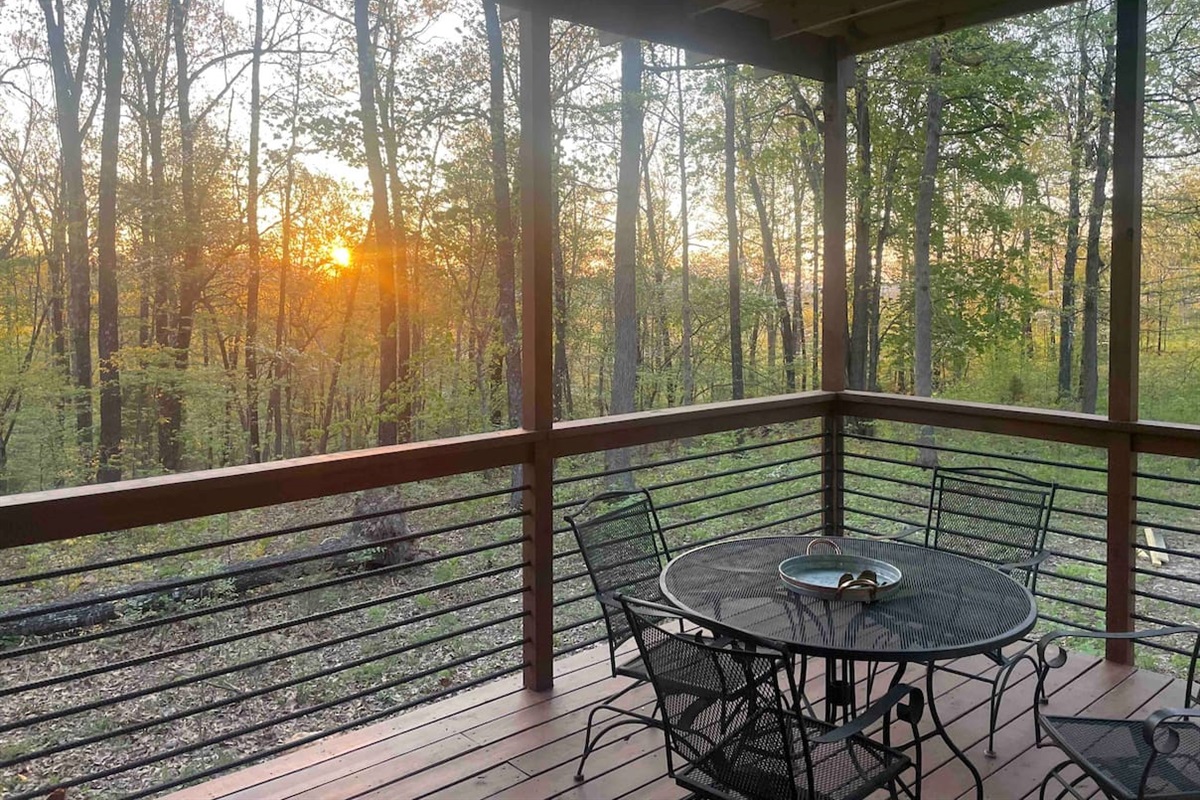 The sunrise view from the Butterfly House is a perfect way to start your day. 