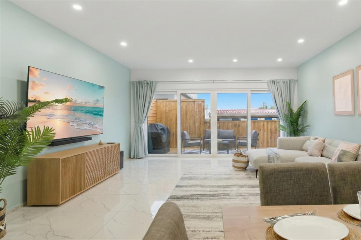 Movie night upgraded: Enjoy the massive 85" Smart TV and cinematic soundbar