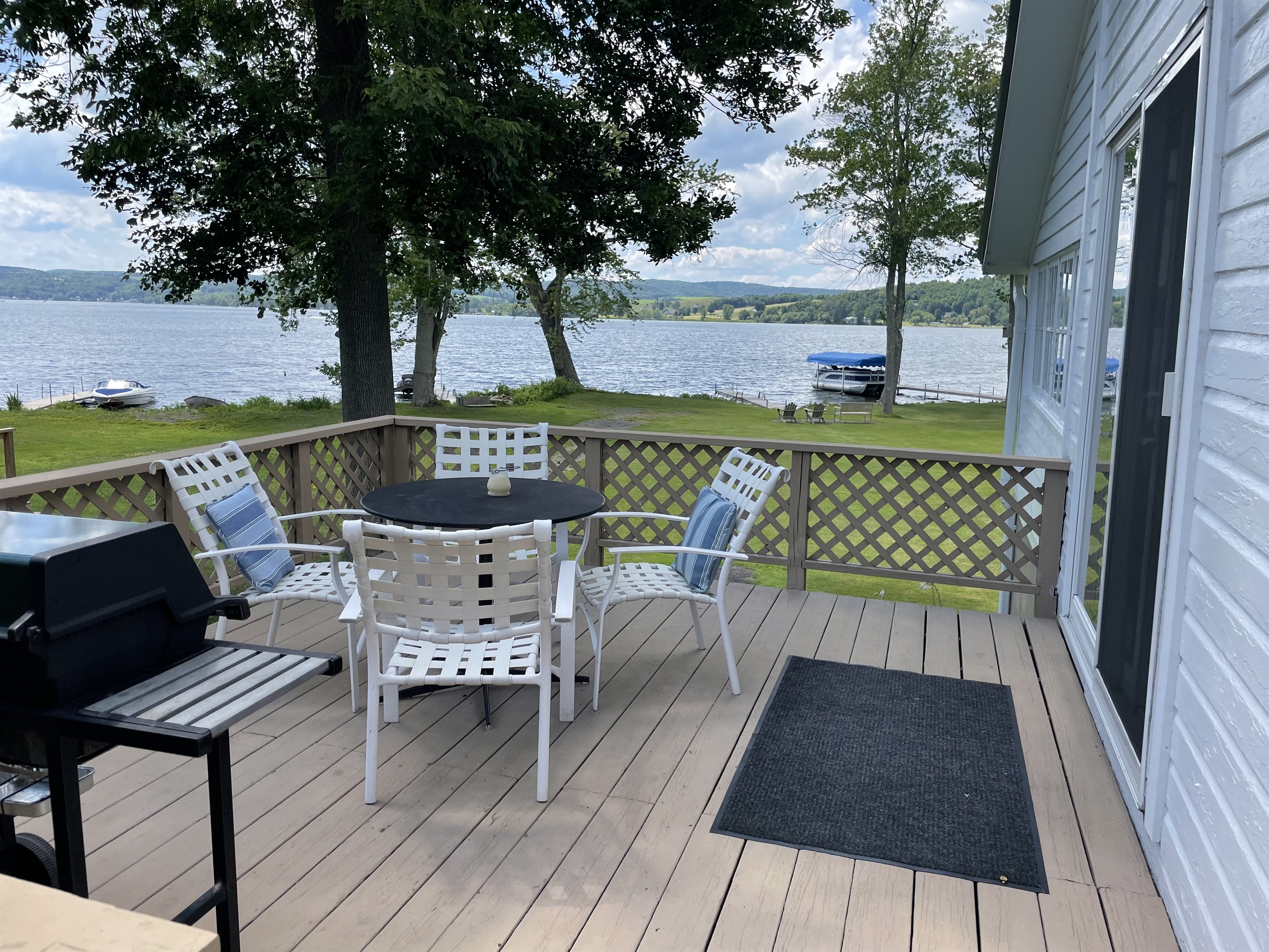 Porch overlooking water