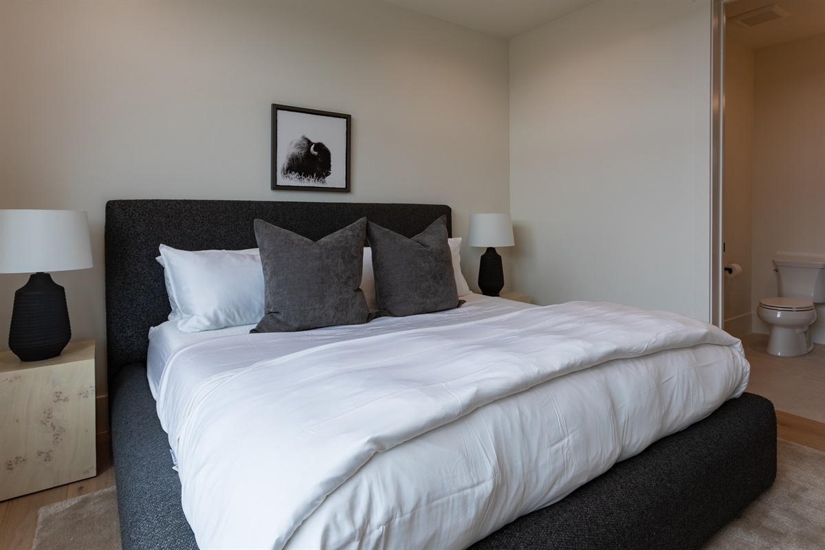Middle Teton - Suite 11 with a cozy king bed and stylish decor for a restful night’s sleep.