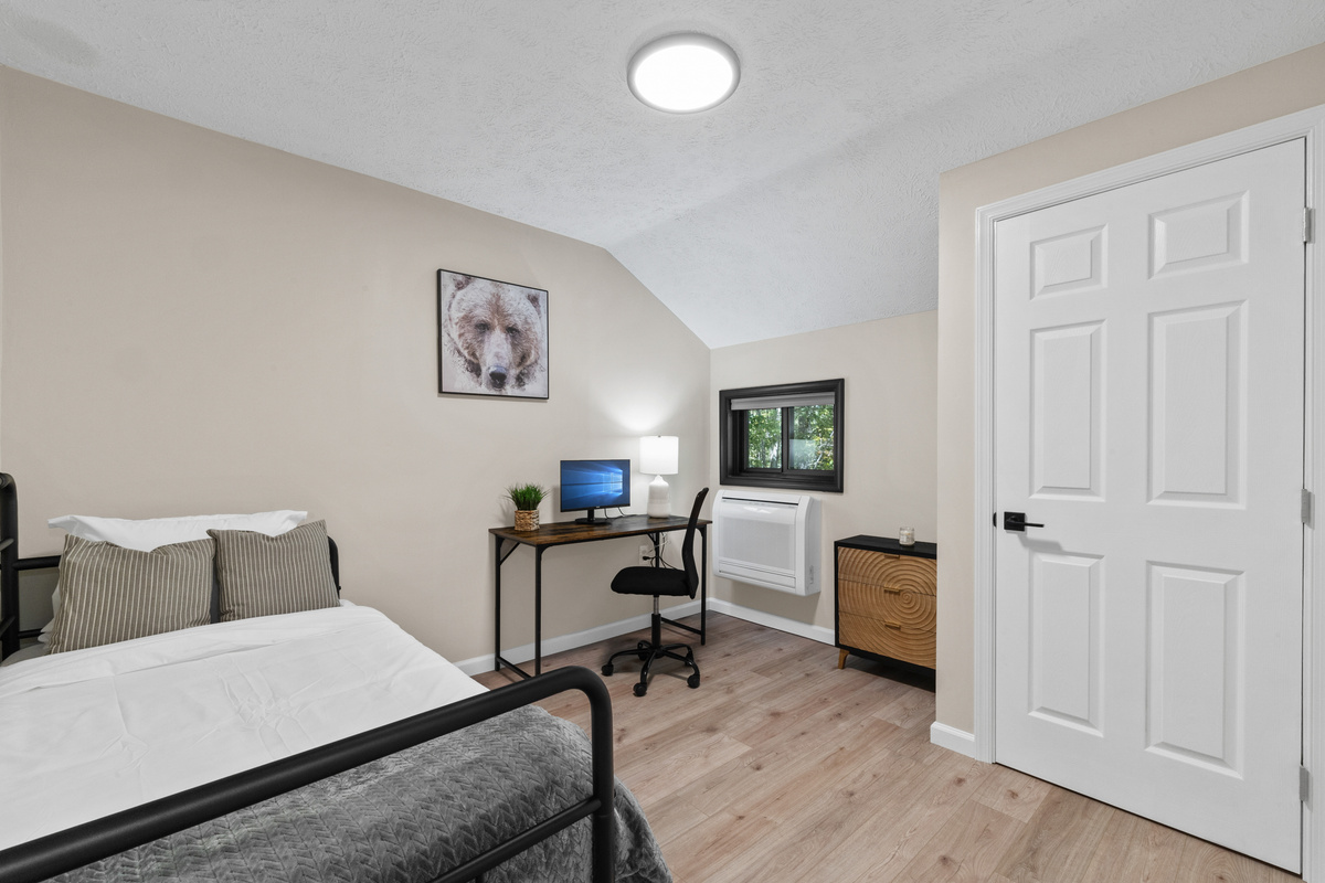 This second floor room is versatile featuring a comfortable daybed