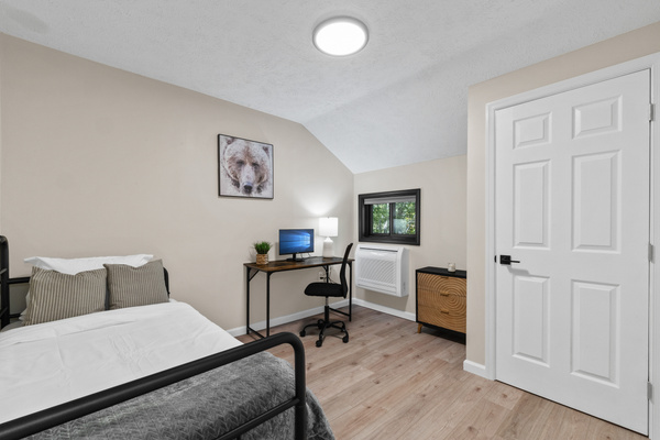 This second floor room is versatile featuring a comfortable daybed