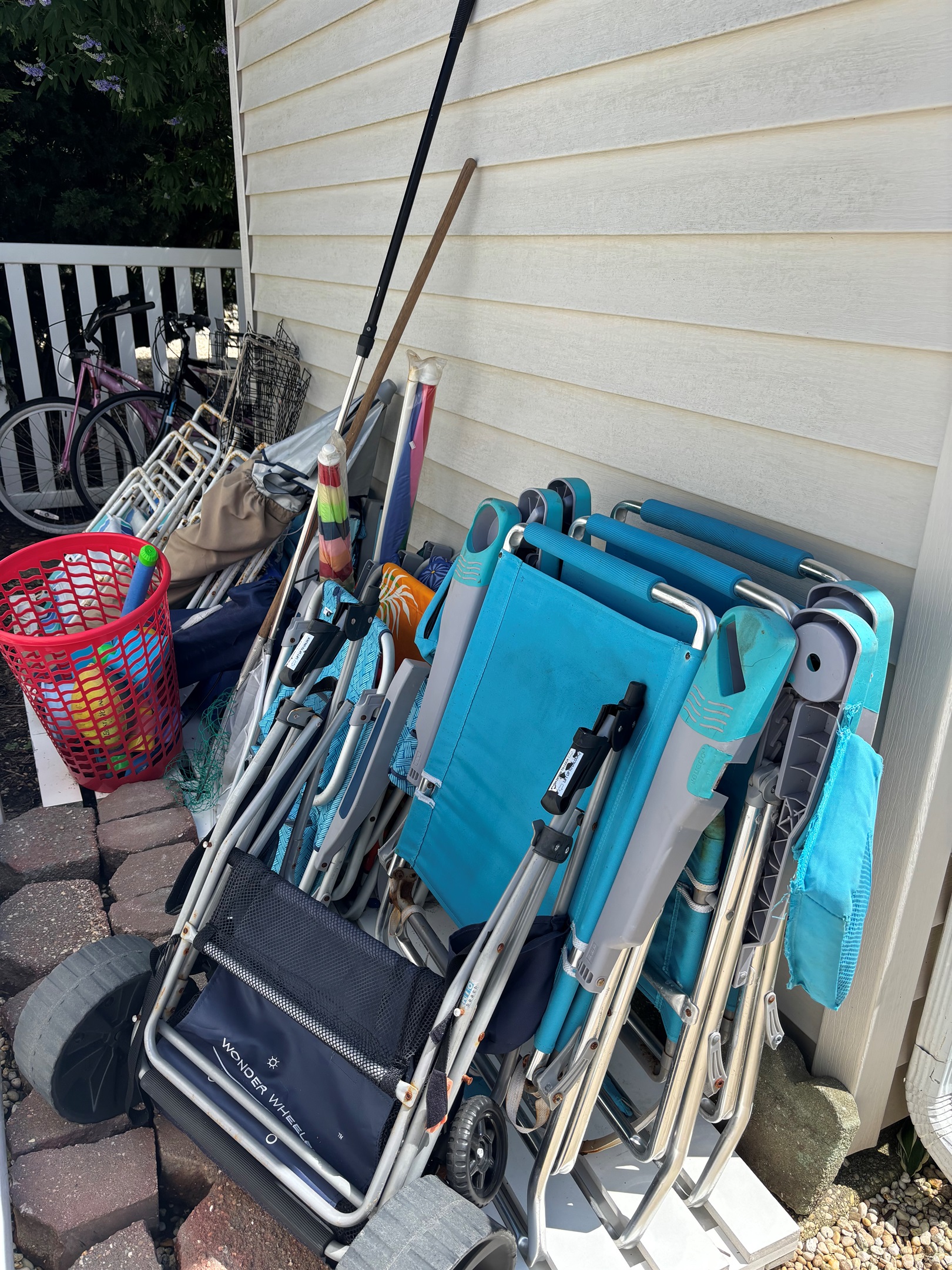 We have so many beach chairs