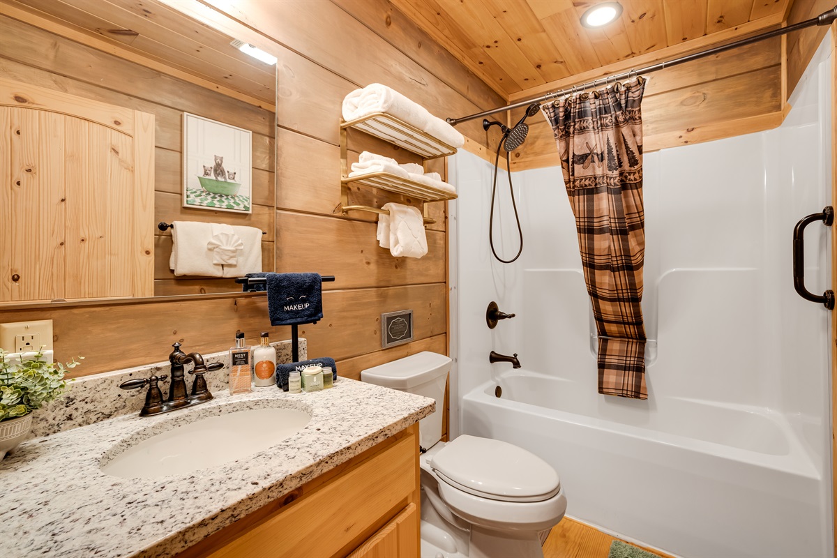 Full bathroom on the main level