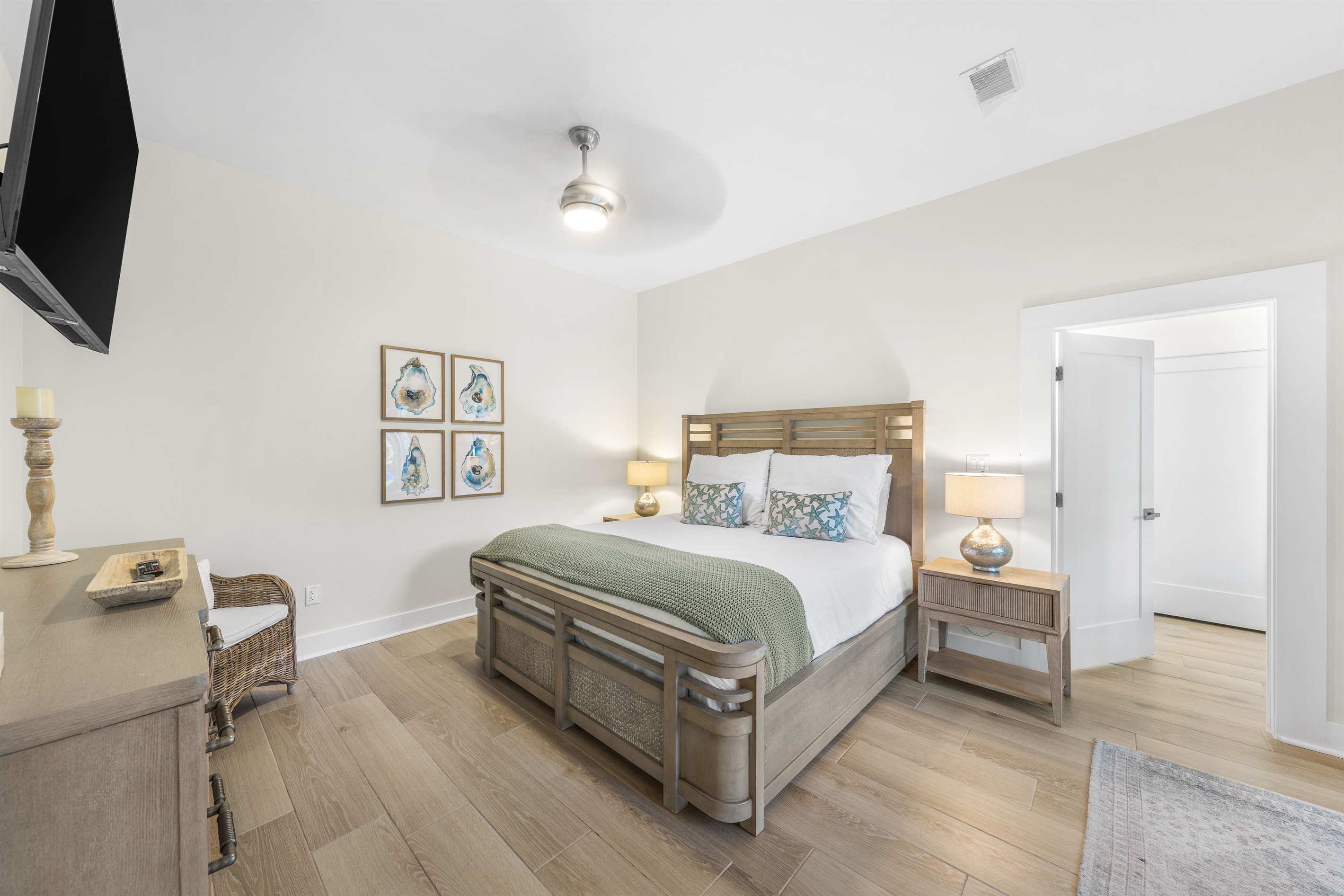 Primary suite with King bed on main floor.