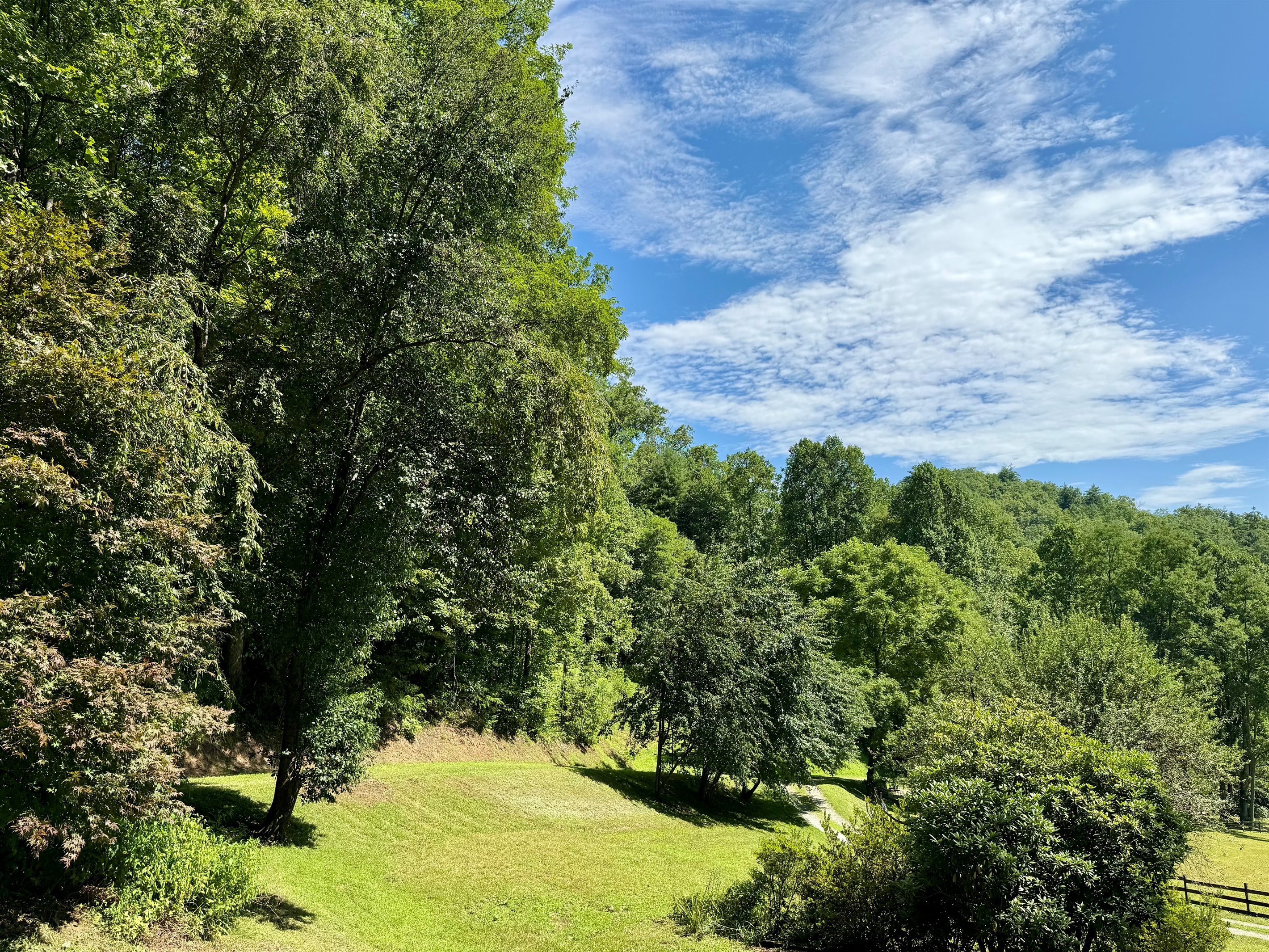 Wide open skies over peaceful pastures.