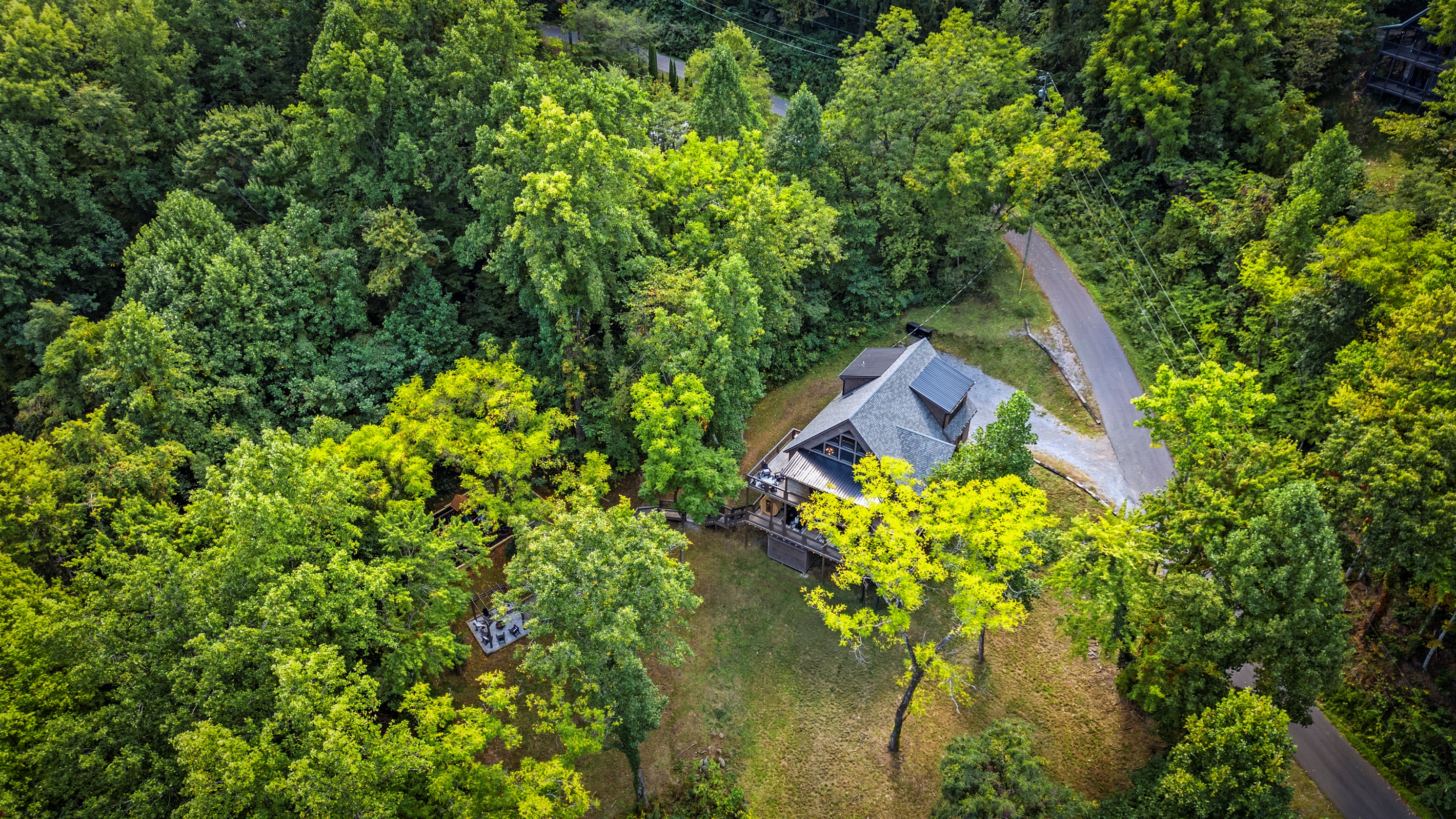 🍃 Room to roam! With 2 acres of lush forest around you, there's space for the kids to play, the dog to sniff, and you to finally exhale.