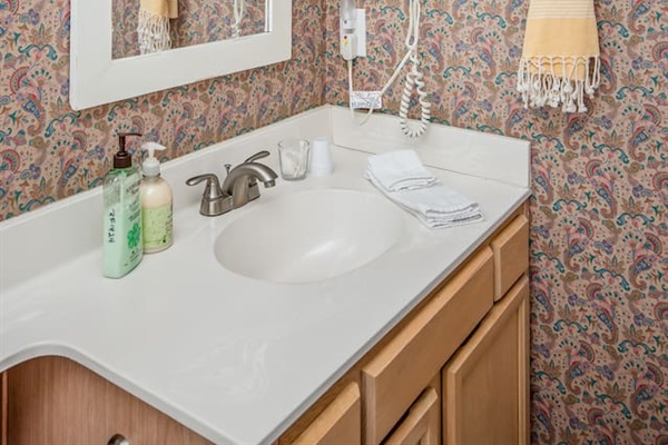 Enjoy your own private bathroom in the master.  Full shower and tub.  See photos of bathroom number 4.  