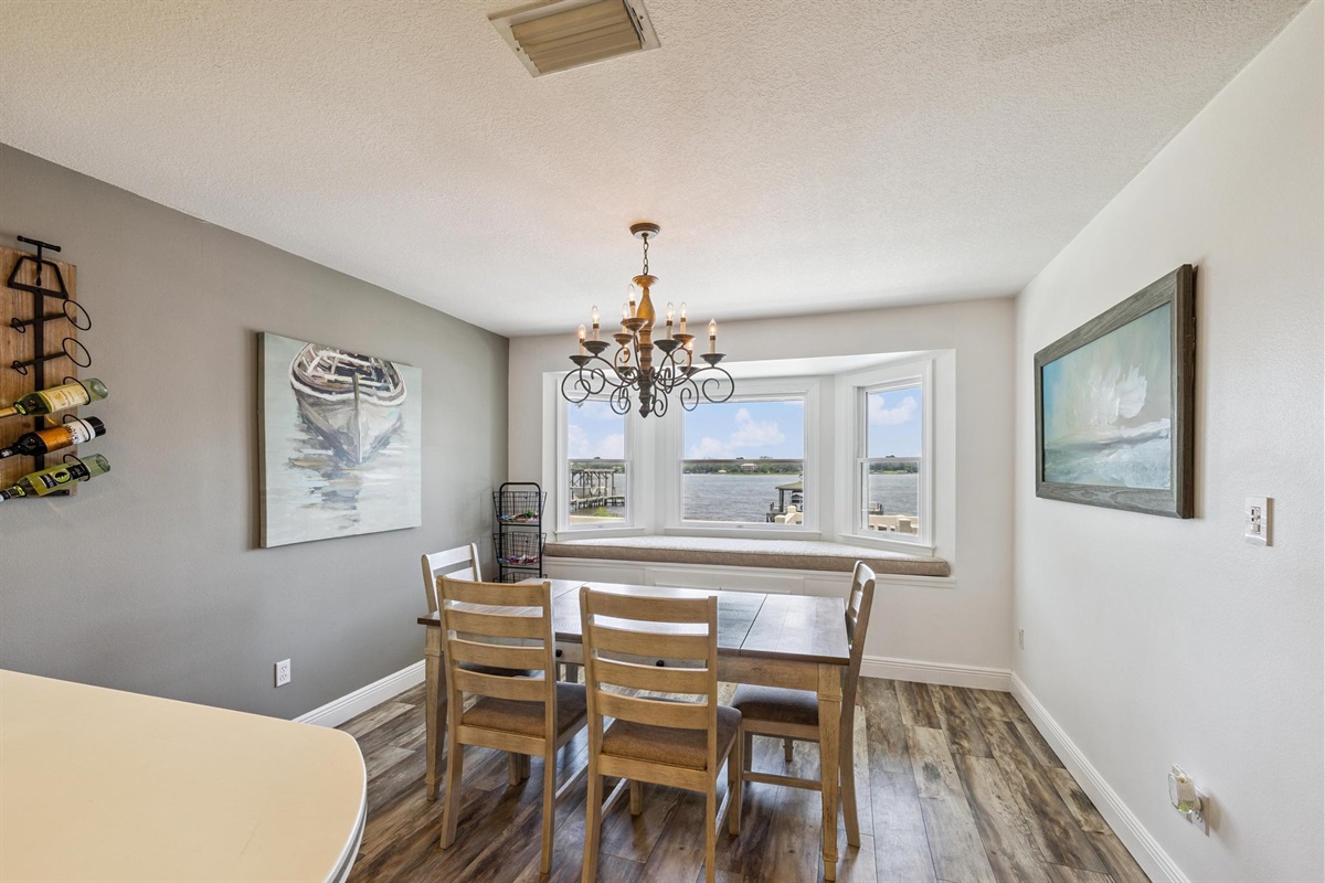 Dining room with a view