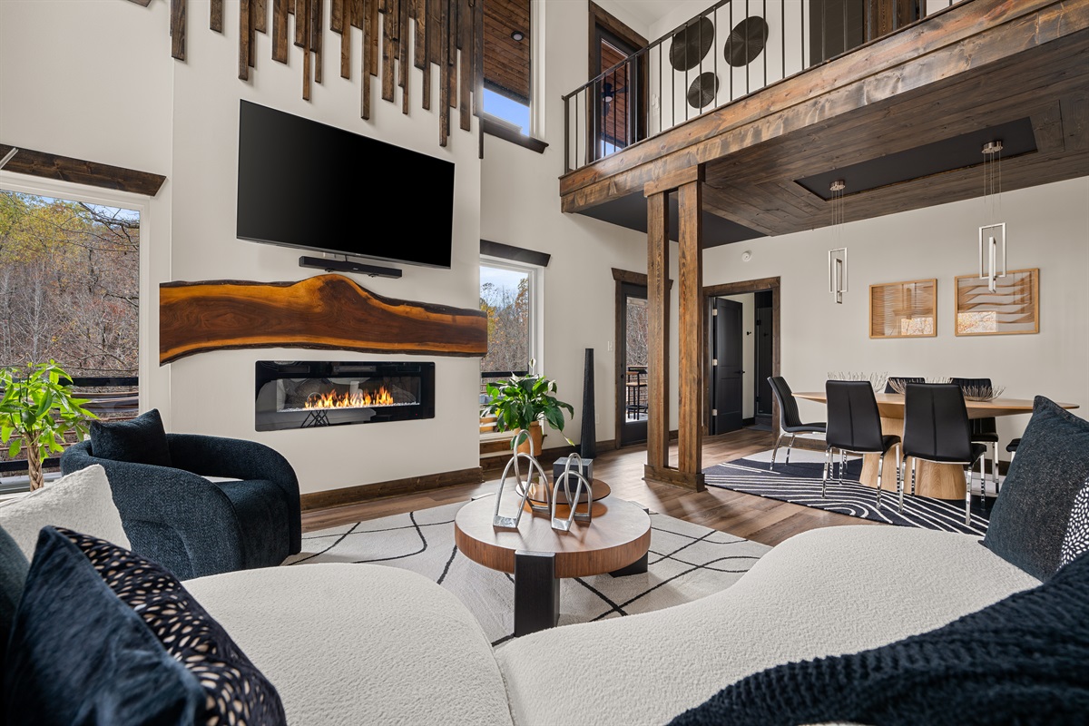 Living Room and Fire Place