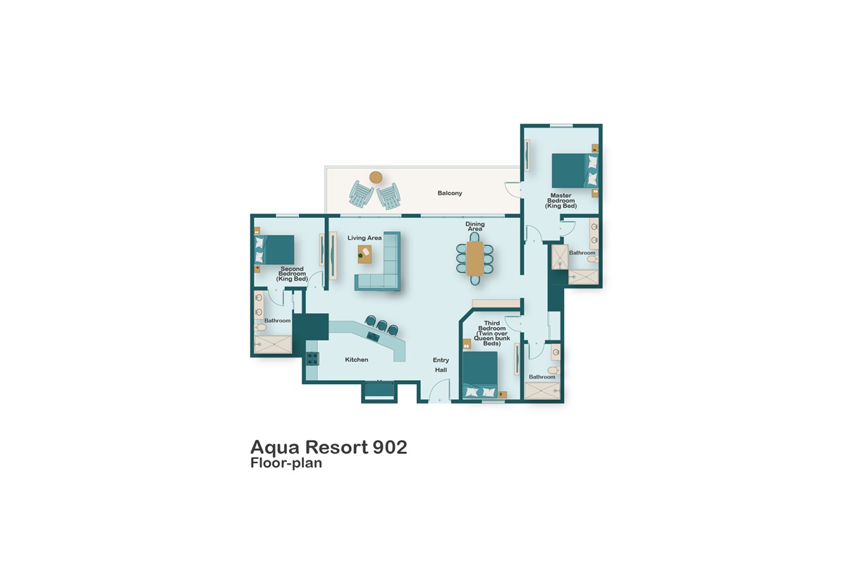 Floor plan for Aqua 902