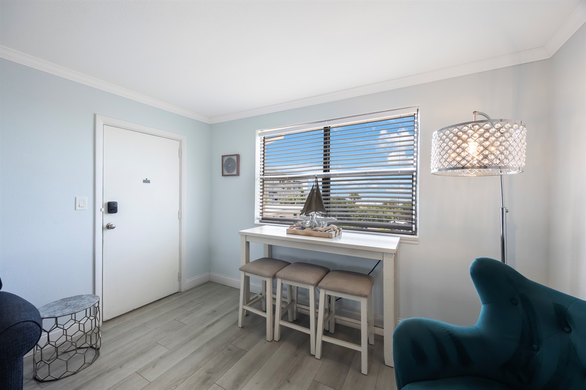 Beach View from the units living room window!