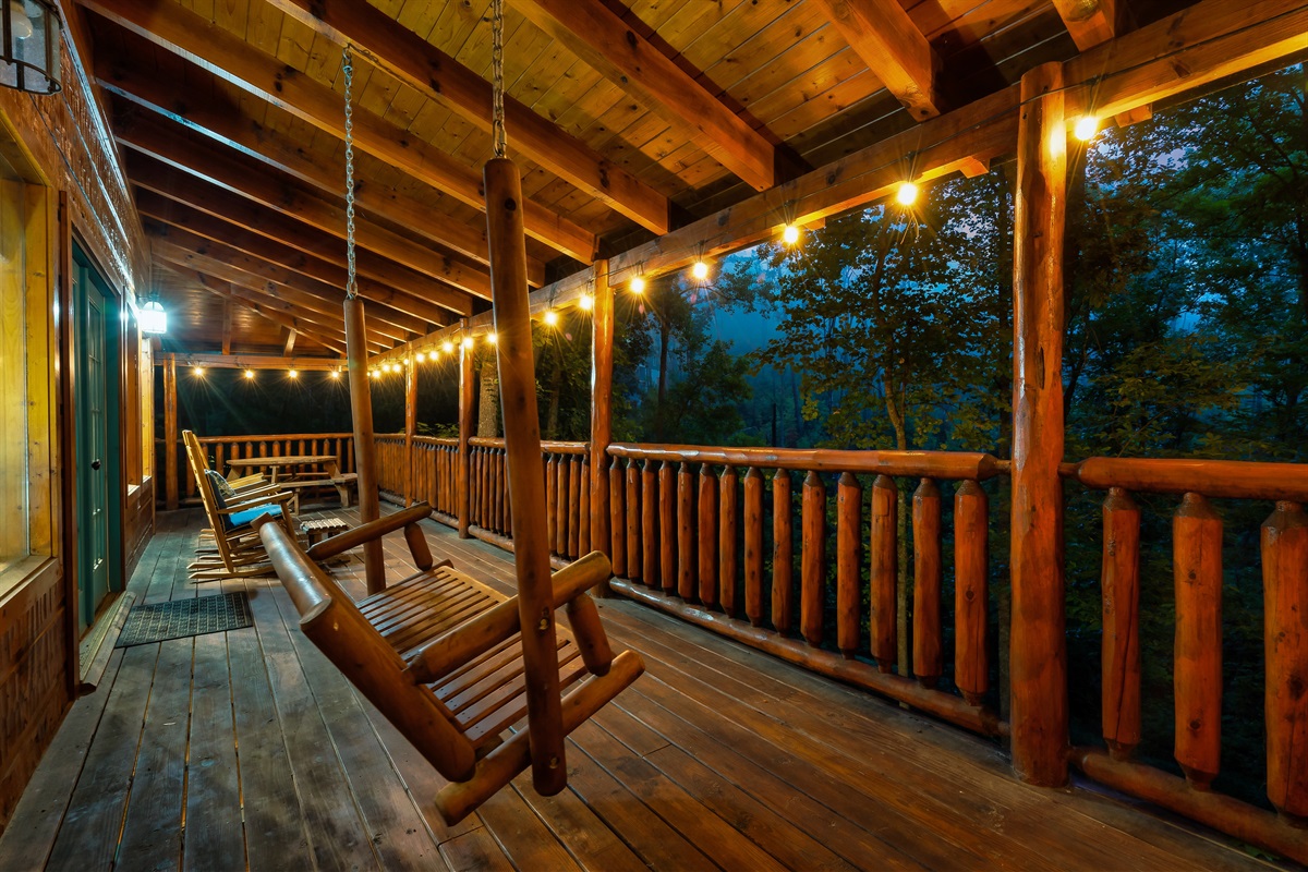 Relax and unwind on the cozy front porch
