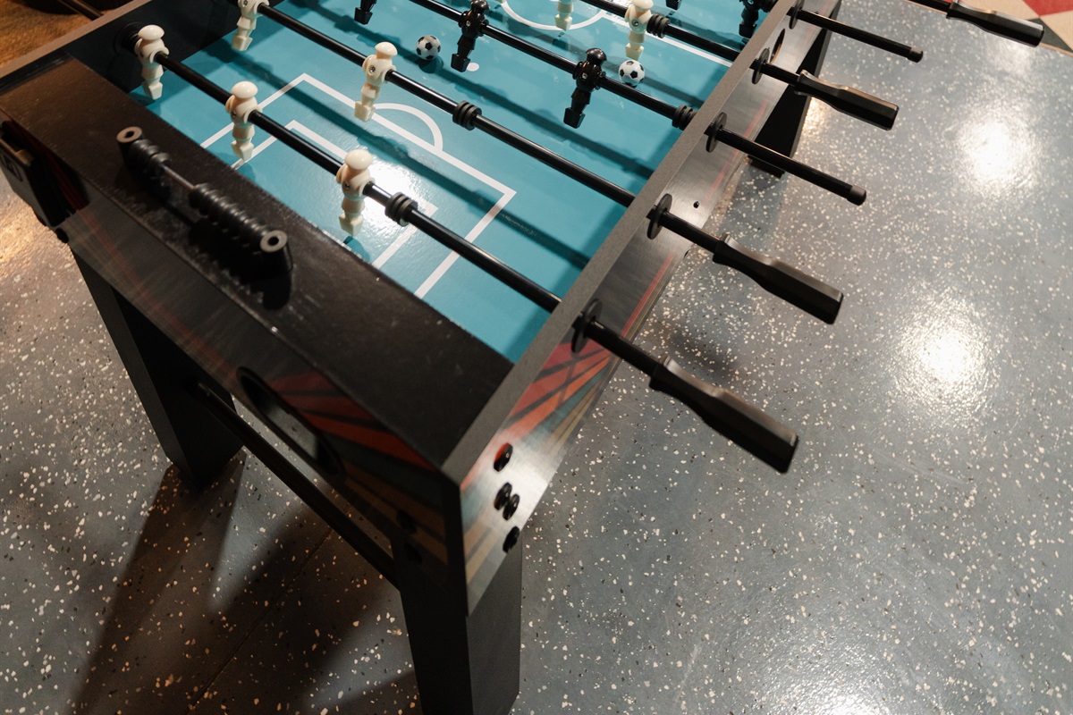 Challenge your group to a quick foosball game and keep the fun going indoors.