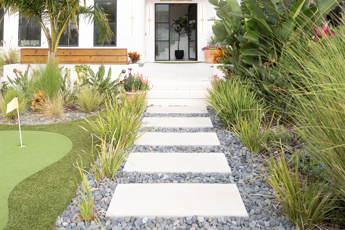 Villa Paradiso ✨ A modern coastal retreat framed by lush tropical landscaping &mdash; your private beach getaway starts here