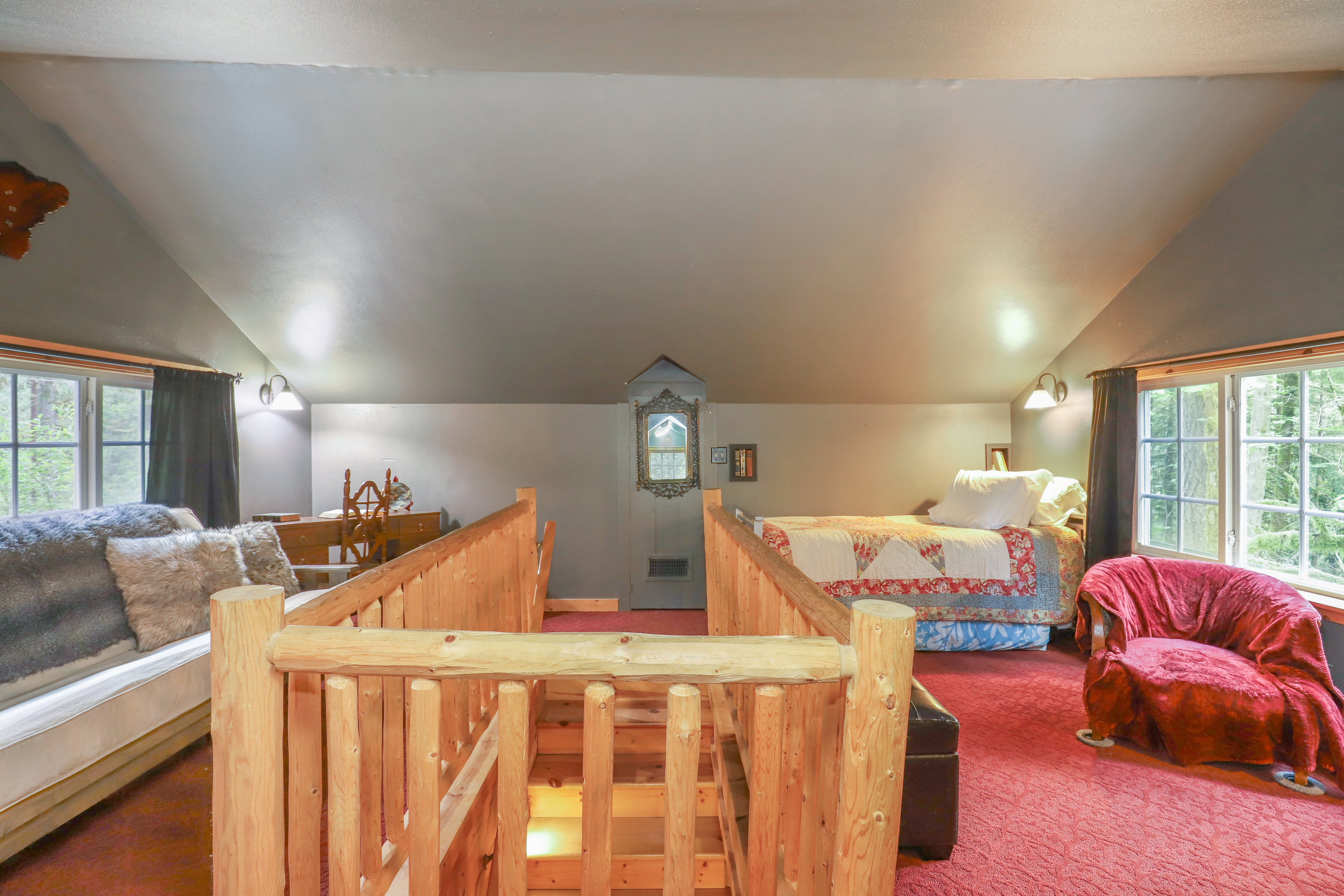 Sleeps 3 Up Here -- Hear The Rushing Rivers through Screened Sliding Windows