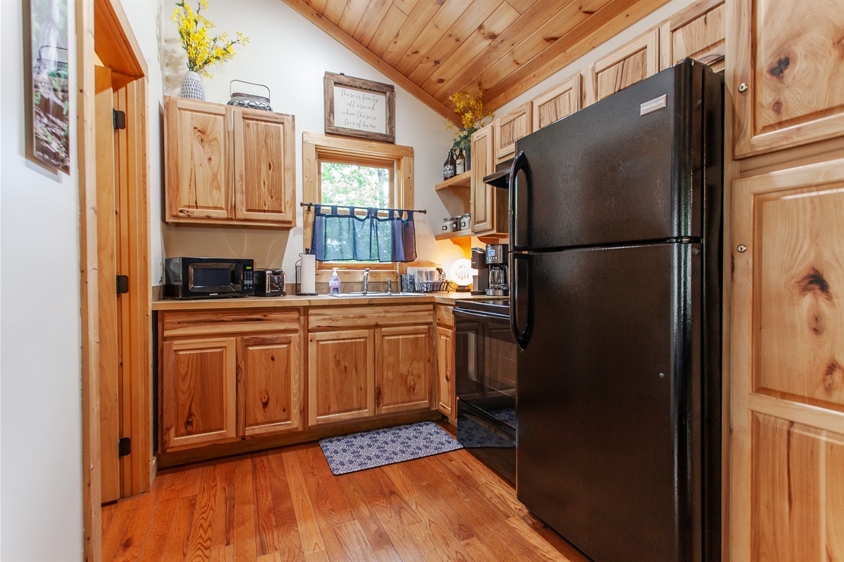 Fully stocked kitchen
