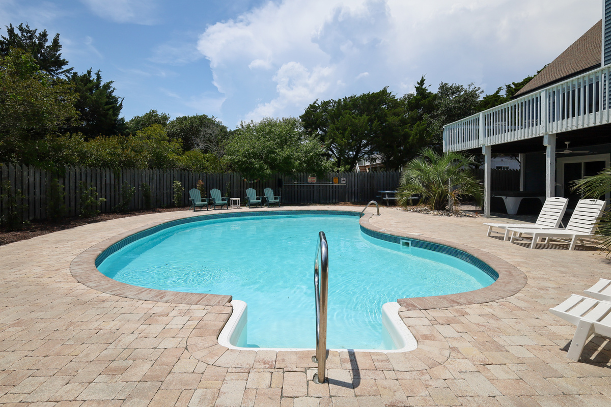 Take a refreshing swim in the private pool surrounded by ample lounge space for soaking up the sun