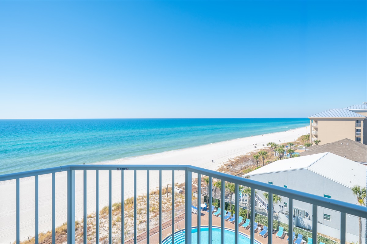 Miles of sugar white sand