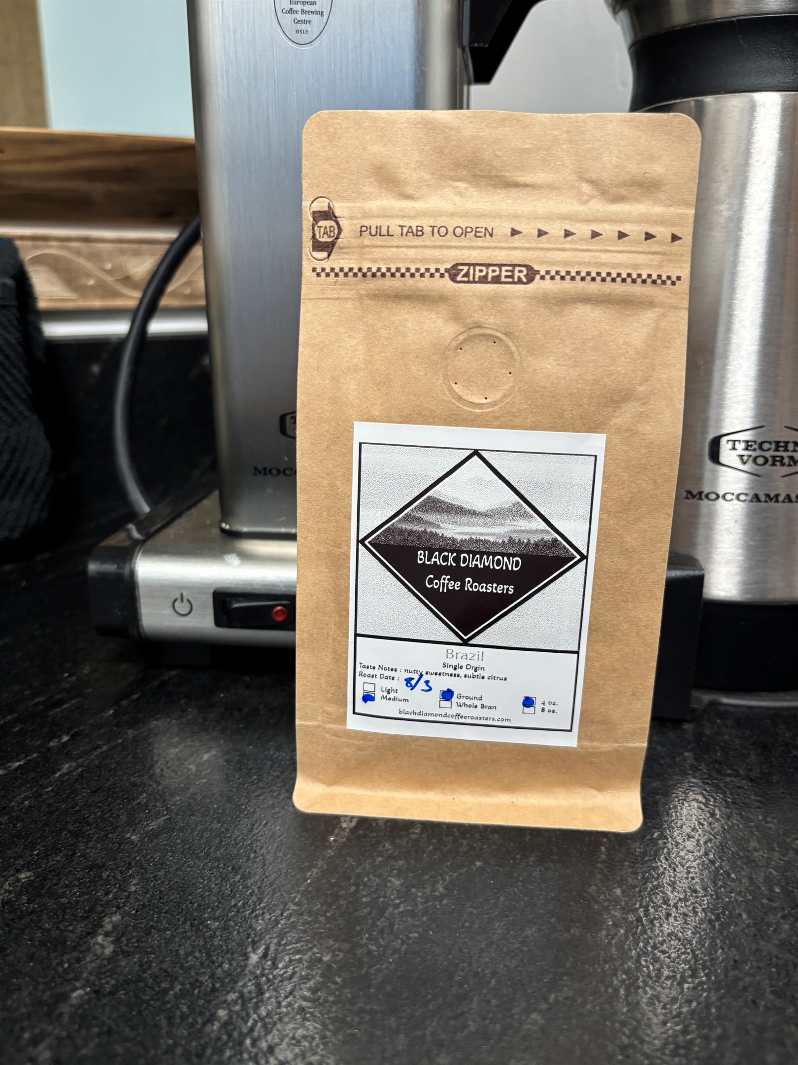 Coffee from Black Diamond Coffee Roasters