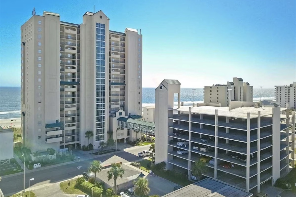 View of building/ Parking Garage