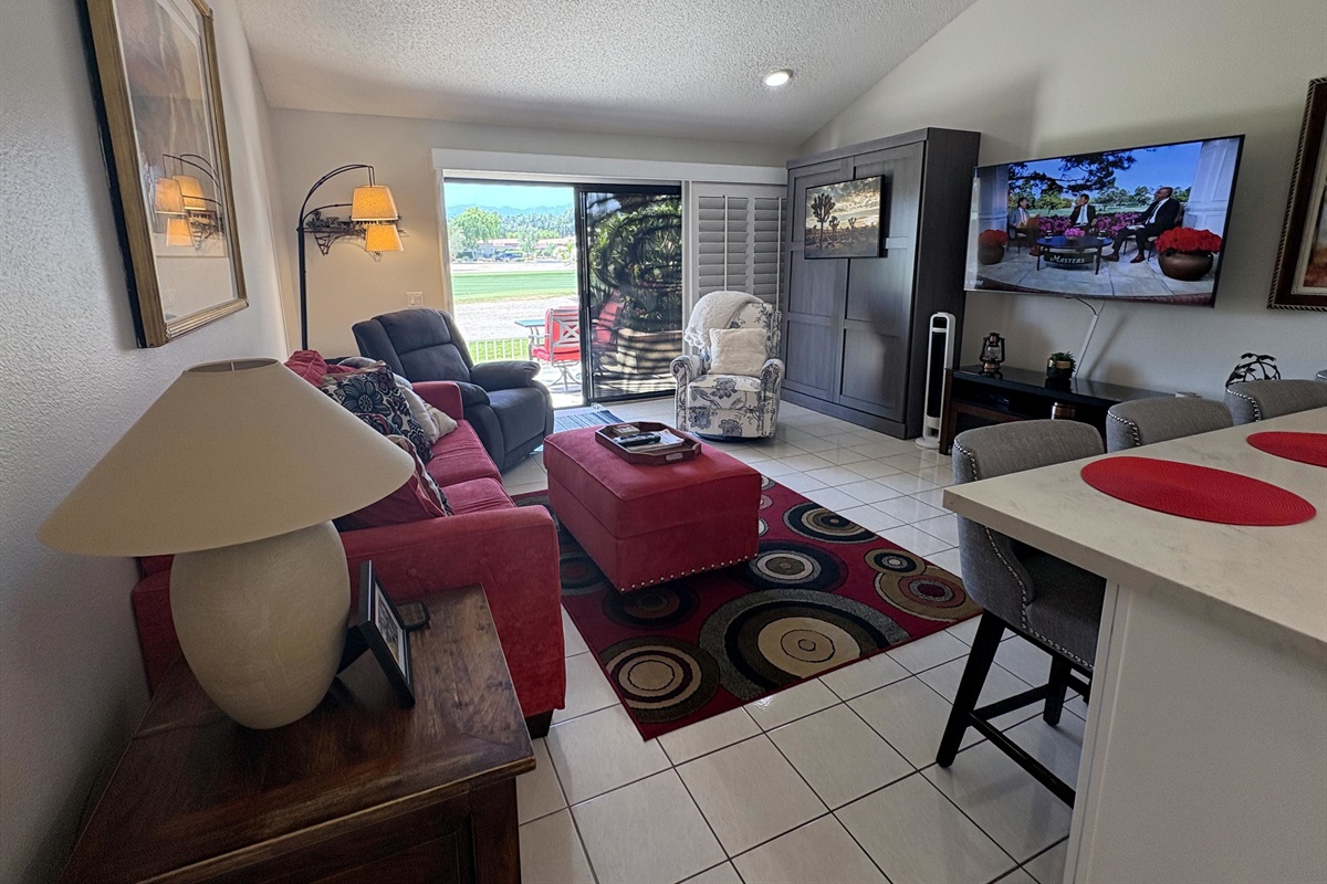 or the recliners and enjoy the view while..