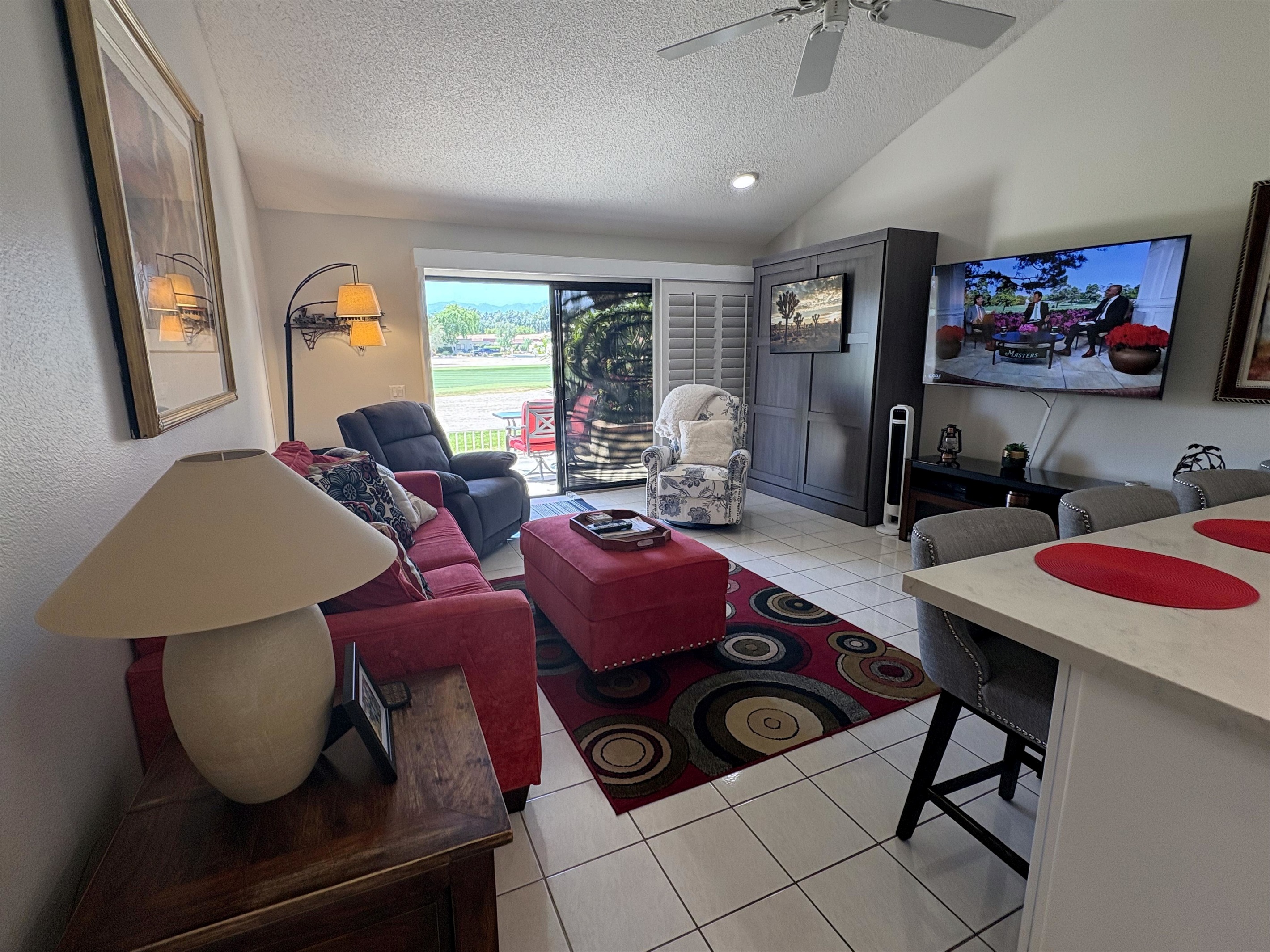 or the recliners and enjoy the view while..