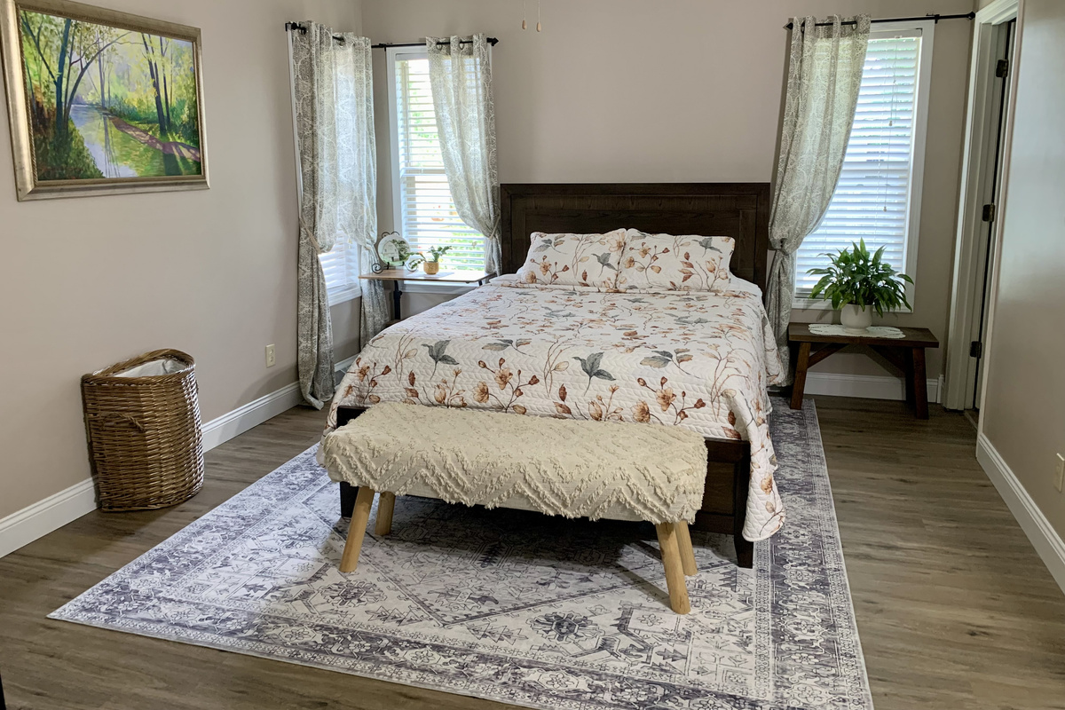 The master bedroom is designed to provide maximum relaxation and tranquility.