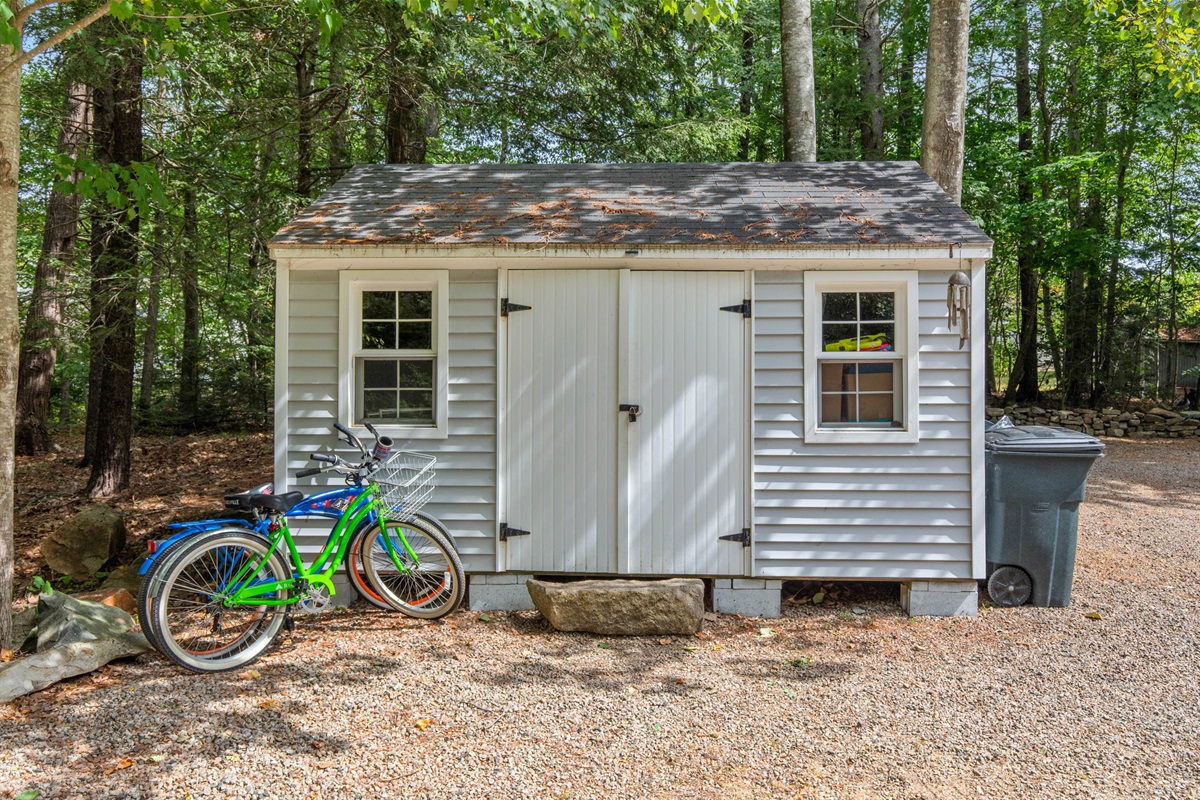 Shed for beach storage
