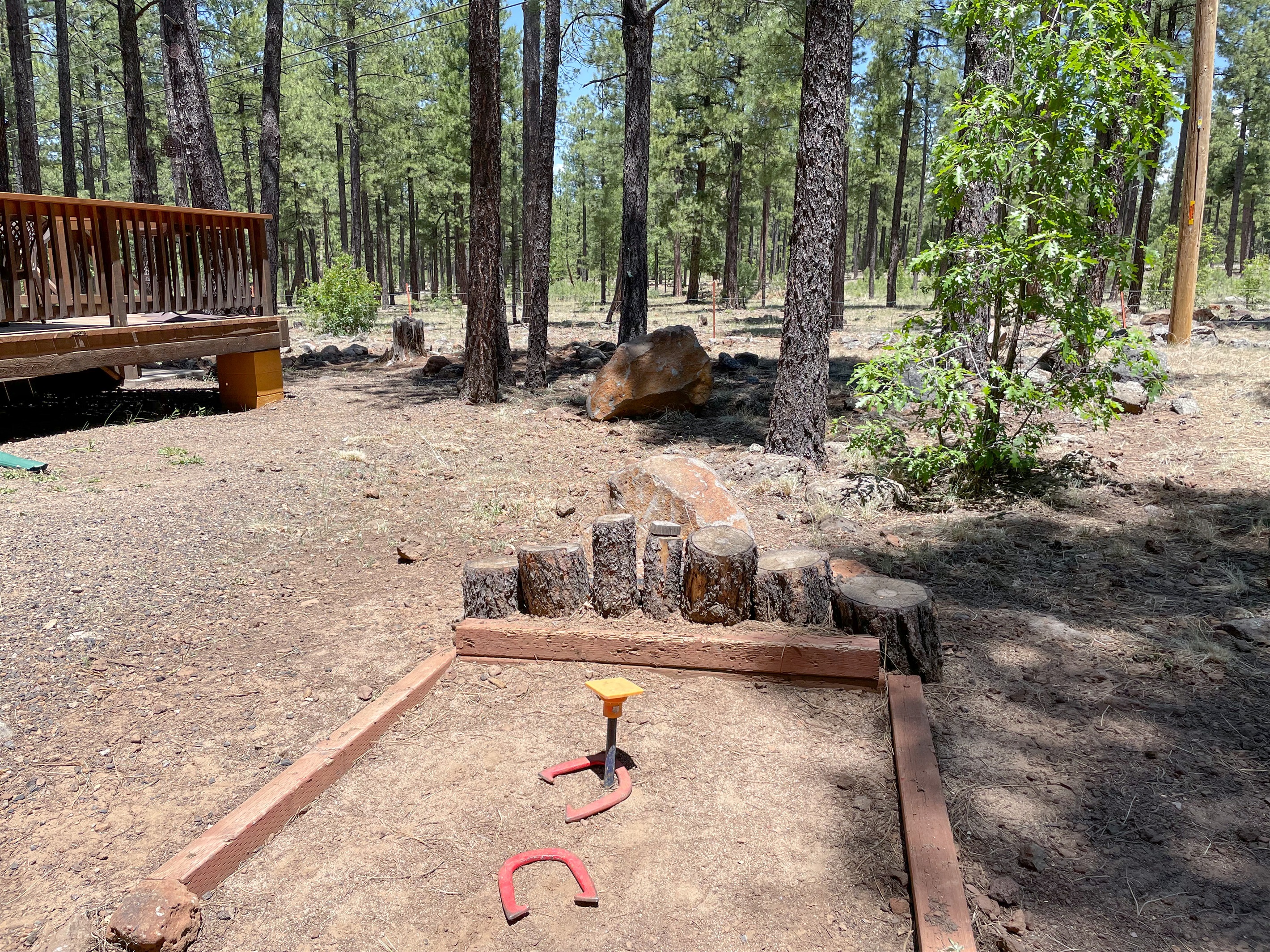 Horseshoe pits Outside