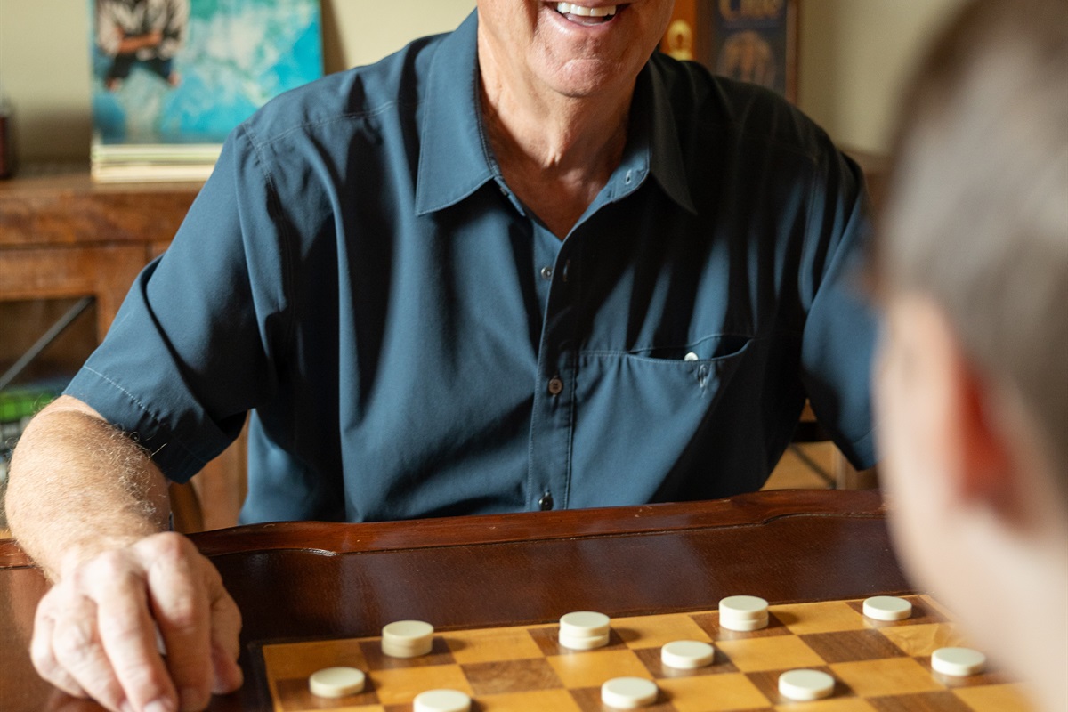 Flip the table top to play multiple games;checkers, backgammon etc.