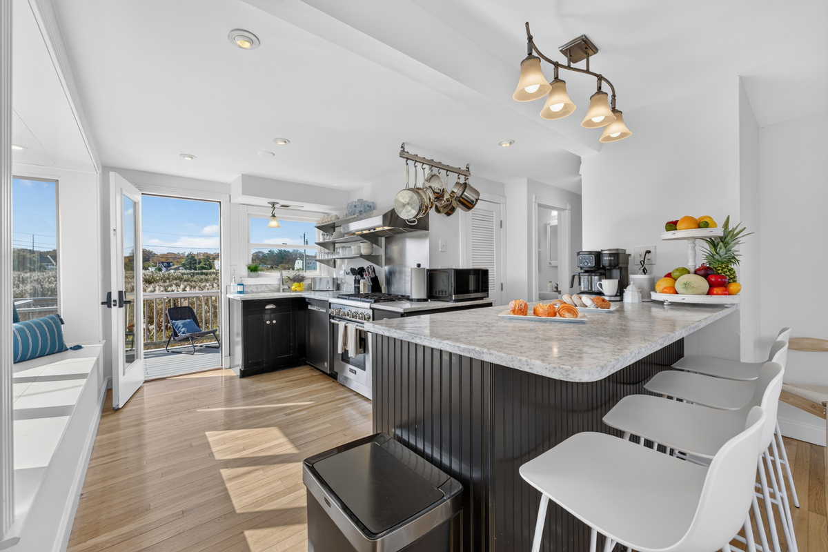 Well-appointed kitchen with generous counter space for preparing everything from quick breakfasts to family dinners.