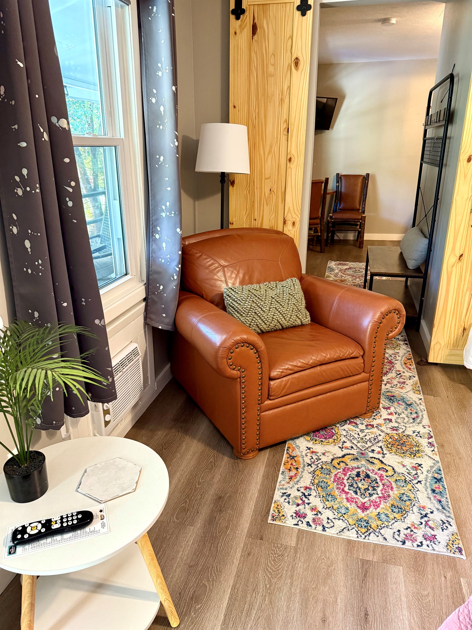 Doors leading to queen room you can close for privacy.