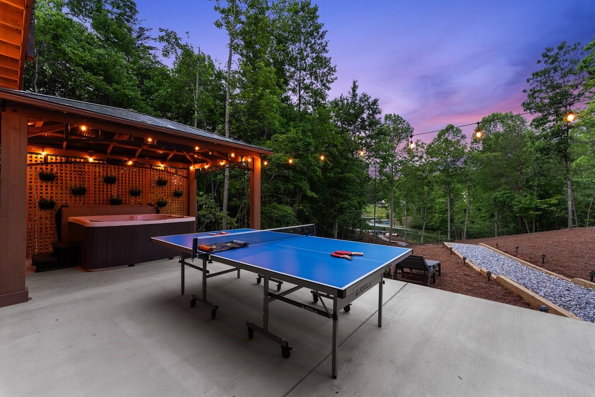 Ping Pong Game On with a View!
